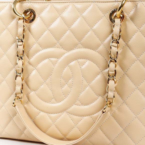 Chanel Beige Caviar GST - Picture 6 of 13